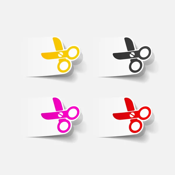 Scissors icons — Stock Vector