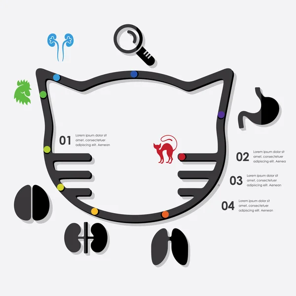 Infographie vétérinaire — Image vectorielle