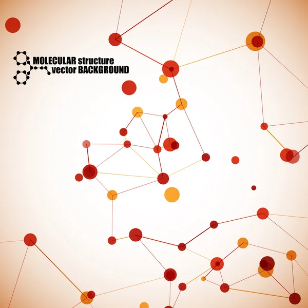 Mooie moleculaire structuur — Stockvector