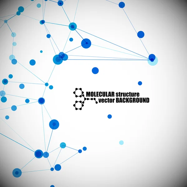 Mooie moleculaire structuur — Stockvector