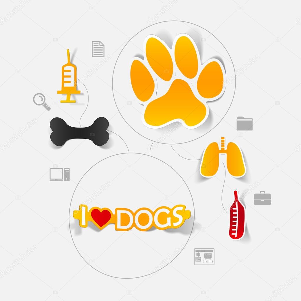 Veterinary sticker infographic