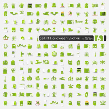 Cadılar Bayramı çıkartmaları.