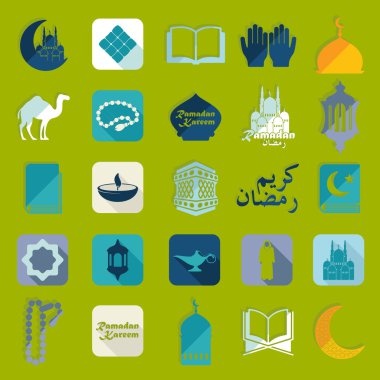 Ramazan kareem simgeler
