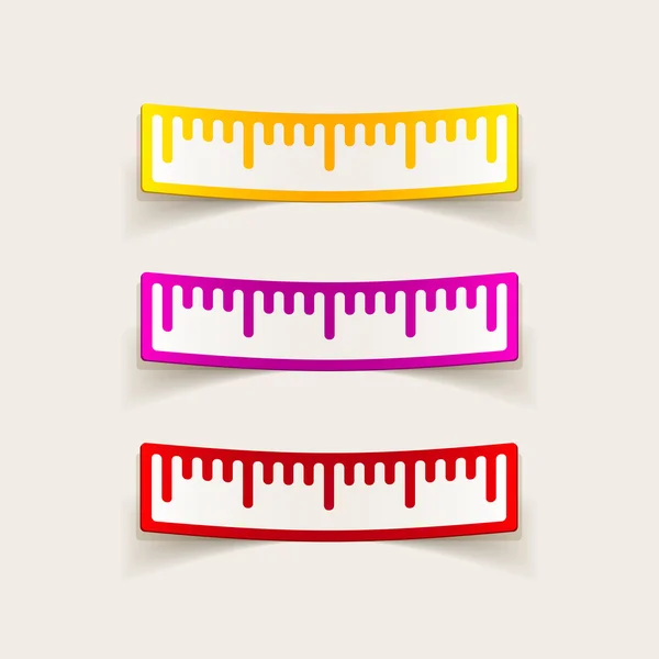Ruler icons — Stock Vector