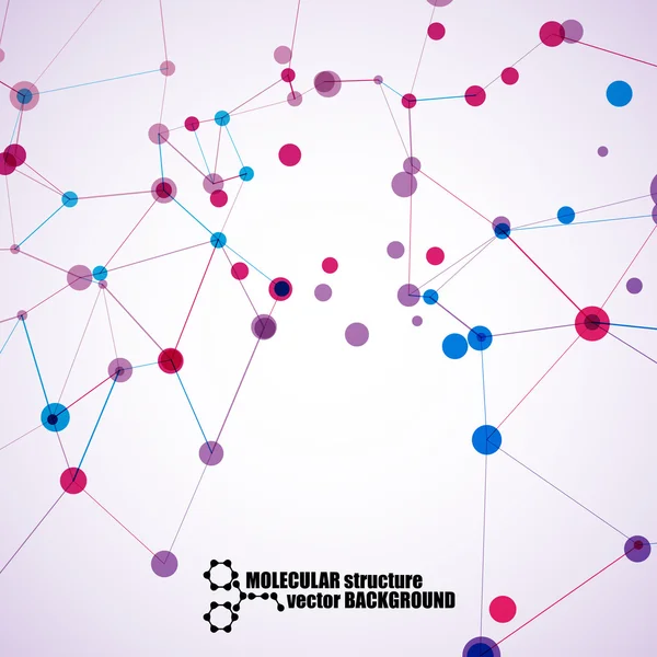 Hermosa estructura molecular — Archivo Imágenes Vectoriales