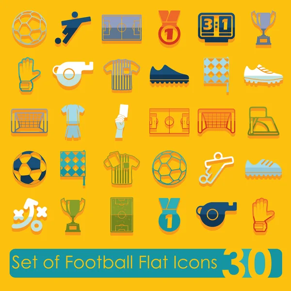 Fußball-Ikonen — Stockvektor