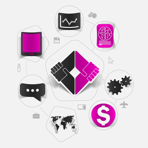 Sticker ontwerp — Stockvector