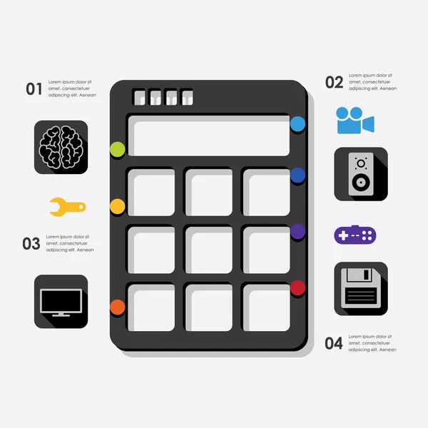 Technology infographic — Stock Vector