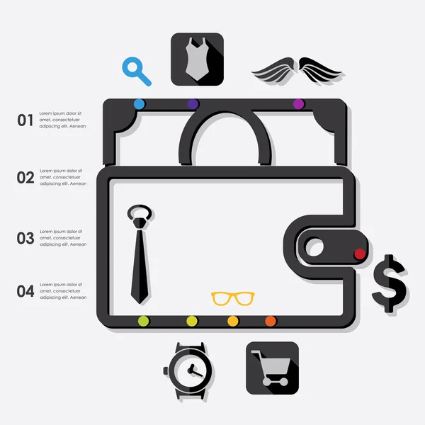 Mode-Infografik — Stockvektor