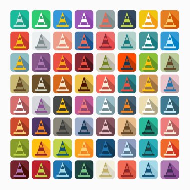 Düz tasarım: yol konileri