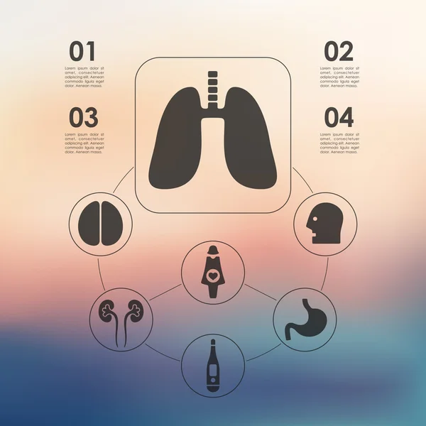 Medizinische Infografik — Stockvektor