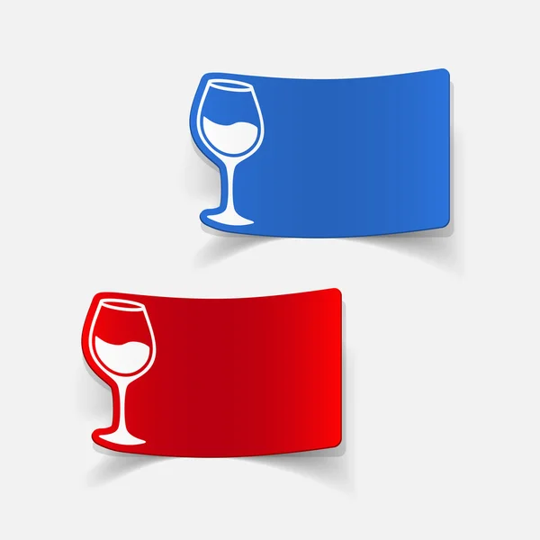 Elemento de diseño: vino — Vector de stock