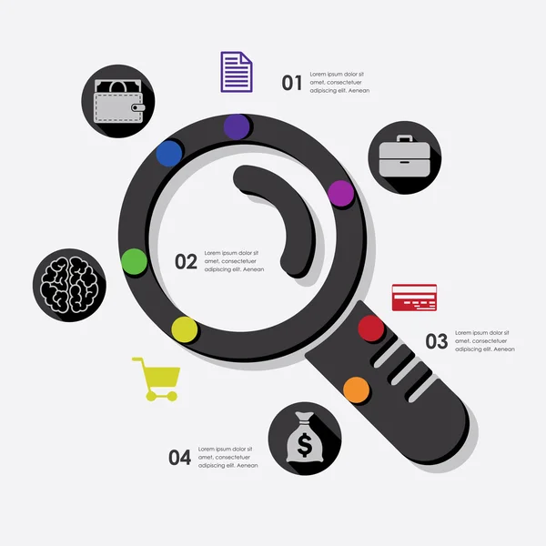 Infográfico de negócios — Vetor de Stock