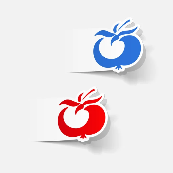 Elemento de diseño: tomate — Vector de stock