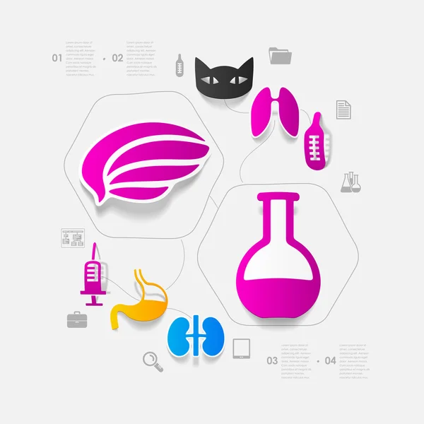 Infográfico de etiqueta veterinária — Vetor de Stock