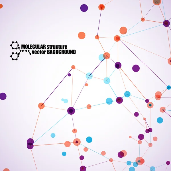 Mooie moleculaire structuur — Stockvector