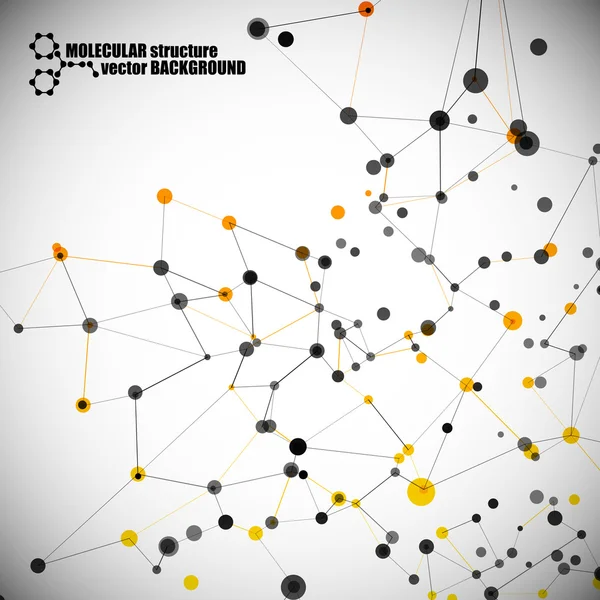 Mooie moleculaire structuur — Stockvector