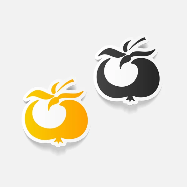 Elemento de diseño: tomate — Vector de stock