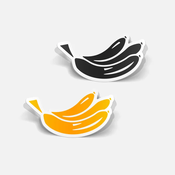 Elemen desain: pisang - Stok Vektor