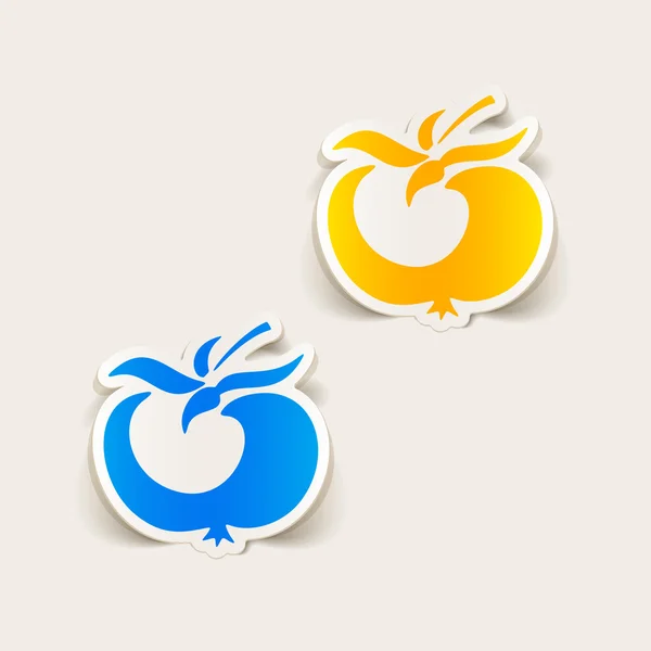 Elemento de diseño: tomate — Vector de stock