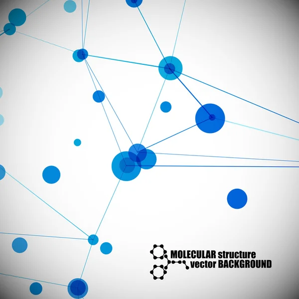 Mooie moleculaire structuur — Stockvector