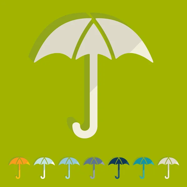 Płaska konstrukcja: parasol — Wektor stockowy