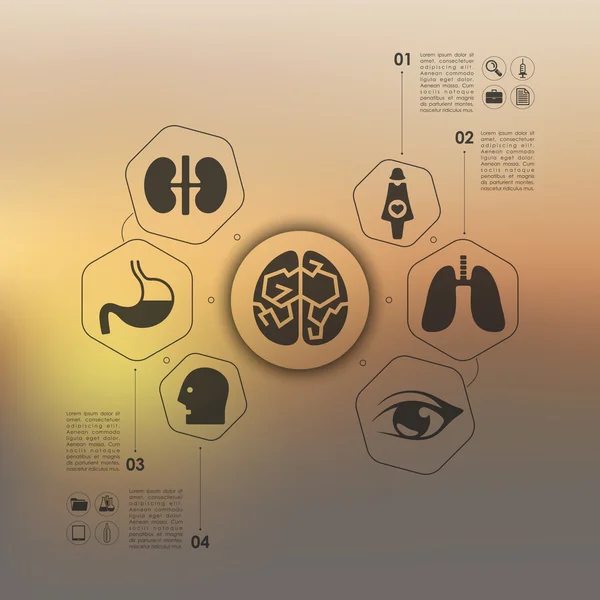 Infographie médicale — Image vectorielle