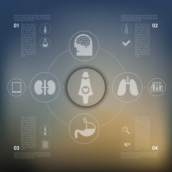 Medizinische Infografik — Stockvektor