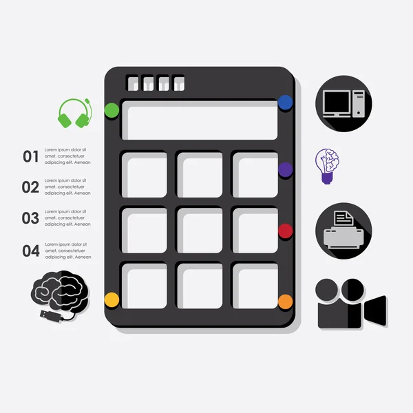 Technologie-Infografik — Stockvektor