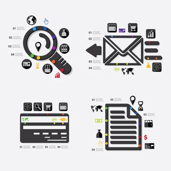 Infografica aziendale — Vettoriale Stock