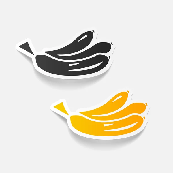 Elemen desain: pisang - Stok Vektor