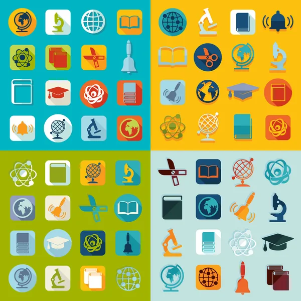 Education icons — Stock Vector