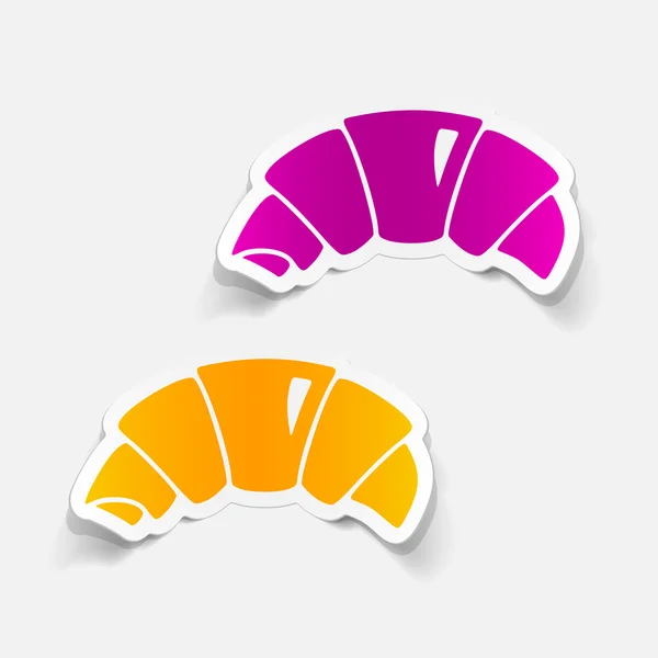 Ontwerpelement: croissant — Stockvector