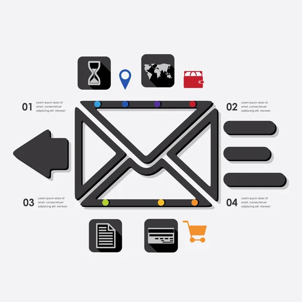 Infografía empresarial — Archivo Imágenes Vectoriales