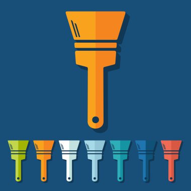 Düz boya fırça tasarım