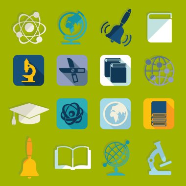 Eğitim düz simgeler
