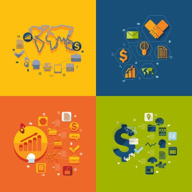 Düz iş Infographic