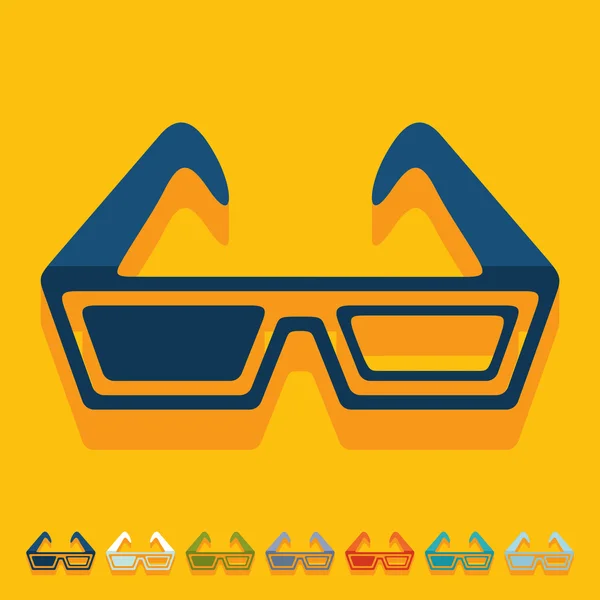 Gafas 3D — Vector de stock