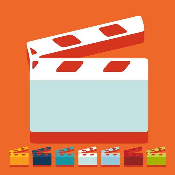 Clapper κινηματογράφος — Διανυσματικό Αρχείο