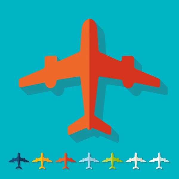 Vliegtuig illustratie — Stockvector