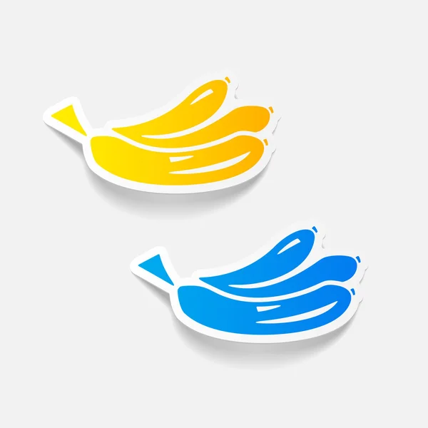 Elemen desain pisang - Stok Vektor