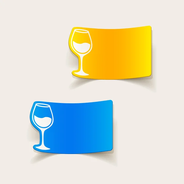 Wineglass illustration — Stock Vector