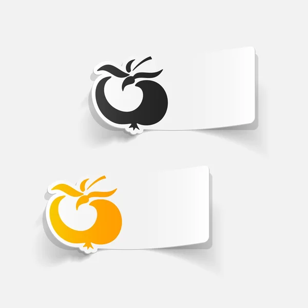 Elemento de diseño de tomate — Vector de stock