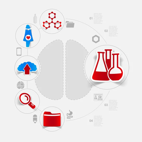 Adesivo medicamento — Vetor de Stock