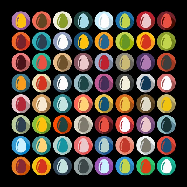 Set de huevos de Pascua — Archivo Imágenes Vectoriales