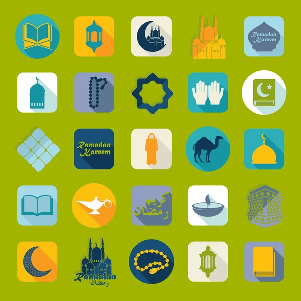 Ramadan Kareem icons — Stock Vector