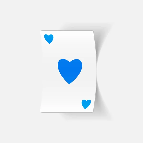 Jugando a las cartas — Vector de stock