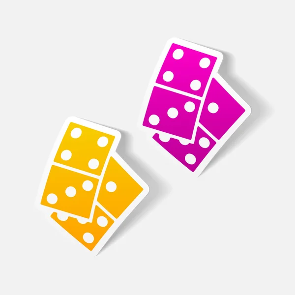 Domino illustratie — Stockvector
