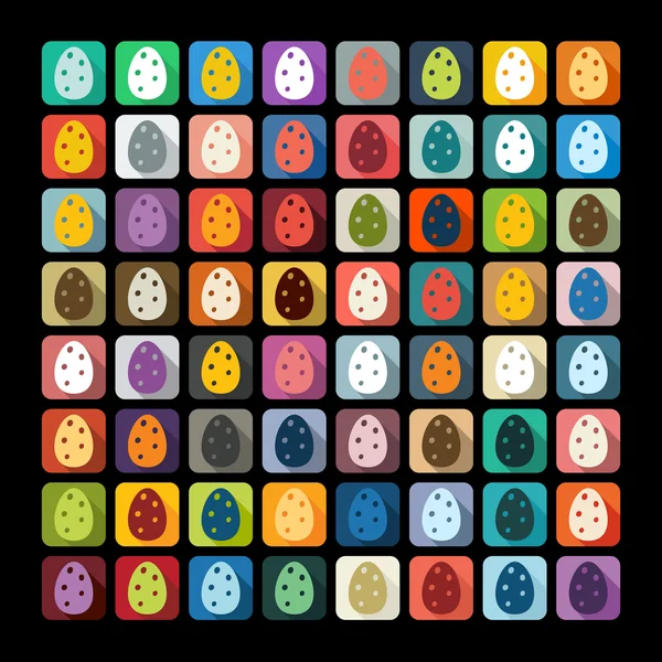 Set de huevos de Pascua — Archivo Imágenes Vectoriales