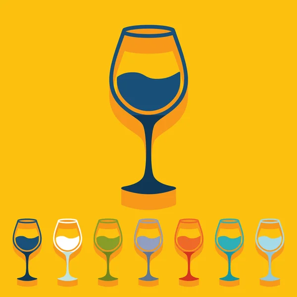 Wineglass illustration — Stock Vector